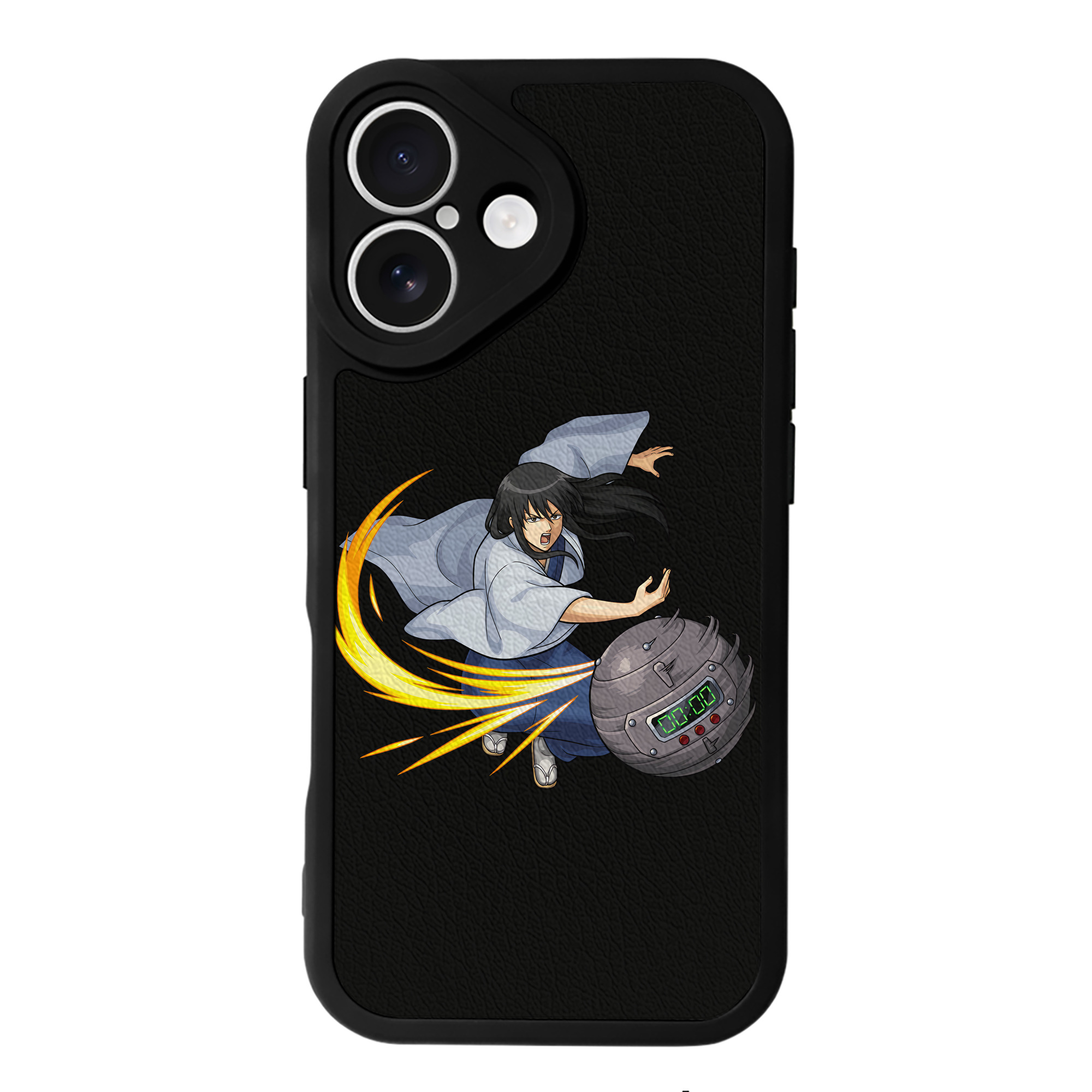 （画像用） ぎんたま 坂田銀時（さかたぎんとき） 神楽 志村新八（しむら しんぱち） GINTAMA Sakata Gintoki Kagura Shimura Shinpachi 【iPhone 16シリーズ対応】シリコンスマホケース（レザー調） 材質：シリコン